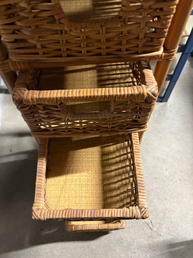 GY0205 籐家具 ラタン家具 10段チェスト タンス - メルカリ