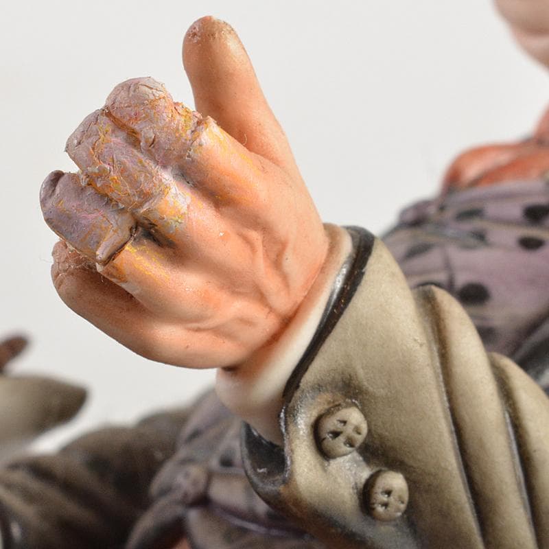 イタリア製 カポディモンテ フィギュリン 陶人形 置物 証明書付 M