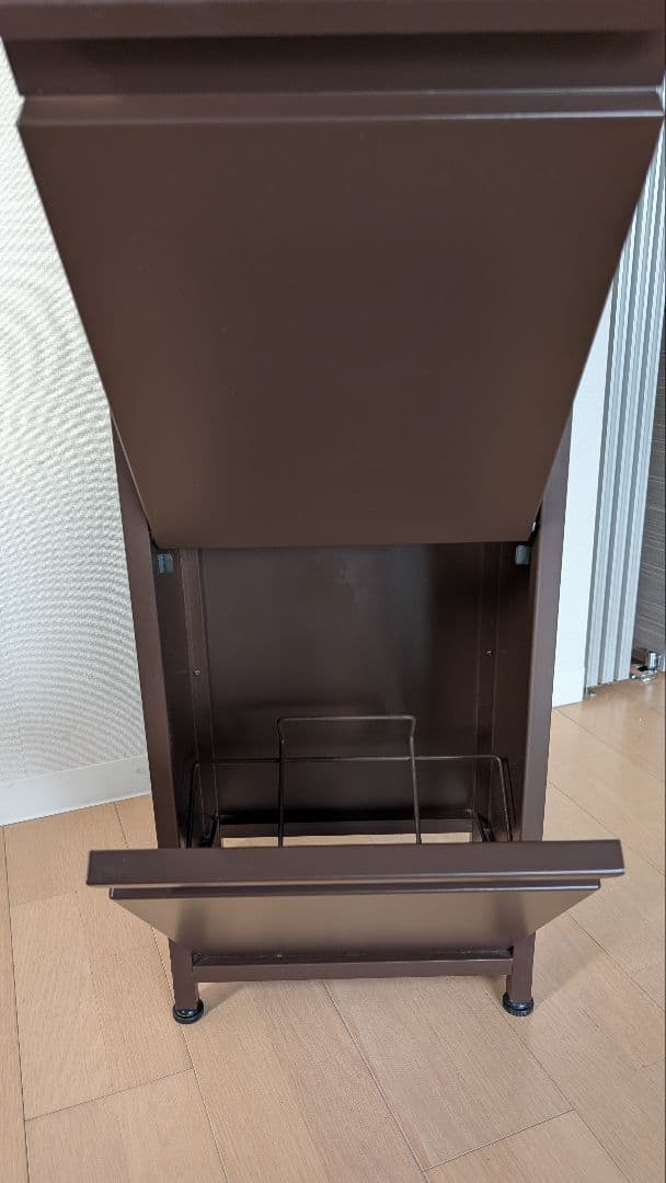 ダストボックス３段（３分別ゴミ箱）幅約34cm奥行約24.5cm高さ約127cm