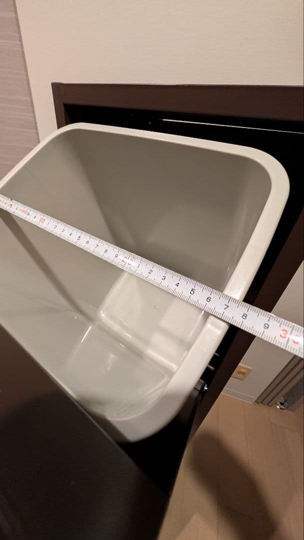 ダストボックス３段（３分別ゴミ箱）幅約34cm奥行約24.5cm高さ約127cm