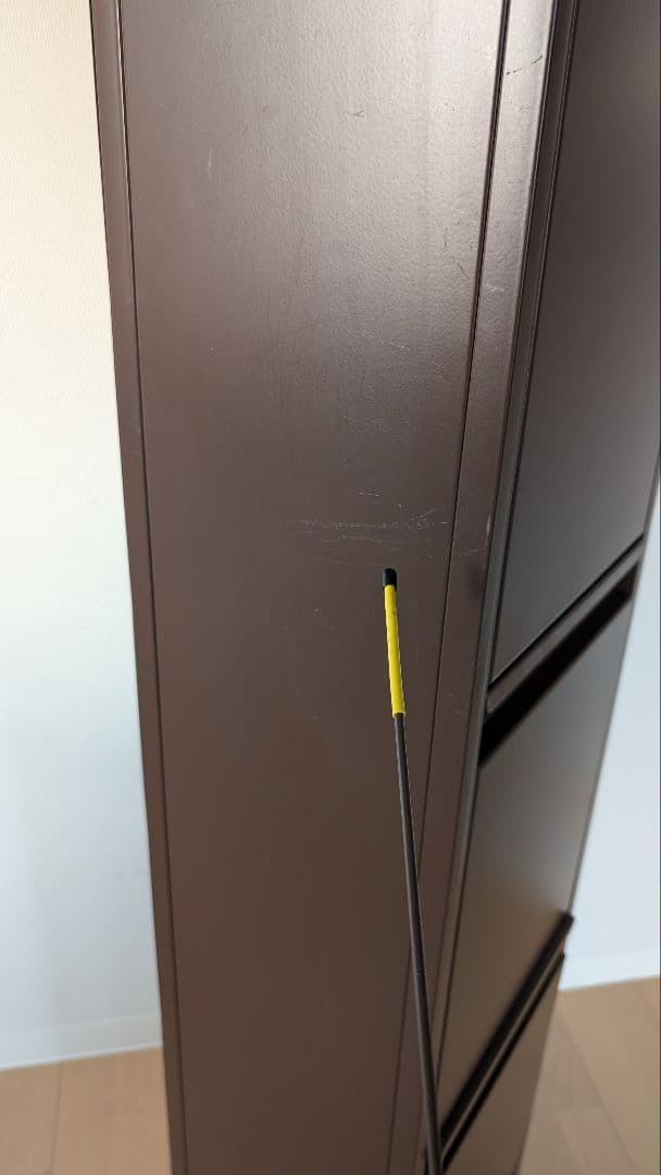 ダストボックス３段（３分別ゴミ箱）幅約34cm奥行約24.5cm高さ約127cm