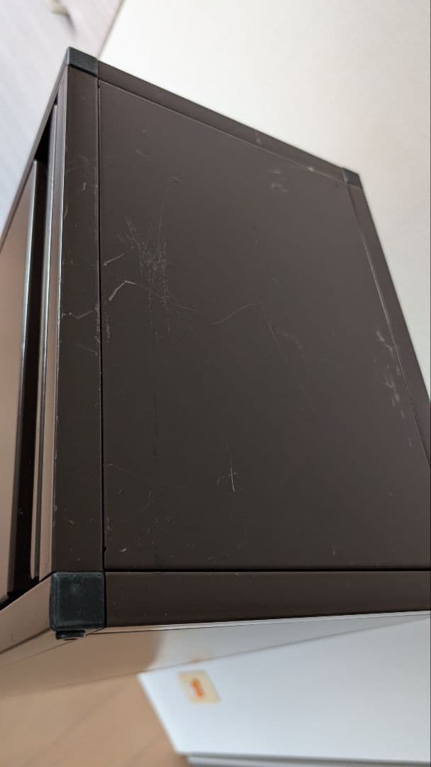 ダストボックス３段（３分別ゴミ箱）幅約34cm奥行約24.5cm高さ約127cm