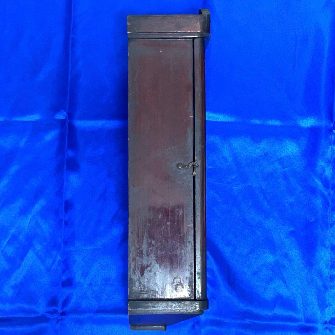 【匿名配送】Aichi 振り子時計　ゼンマイ式　手巻き鍵付　アンティーク　木製