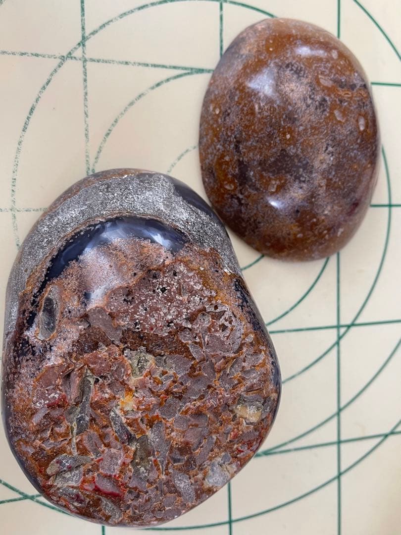 天然石　トレジャー瑪瑙聚宝盆 と　高透明　綺麗　水晶うさぎ　バラ可