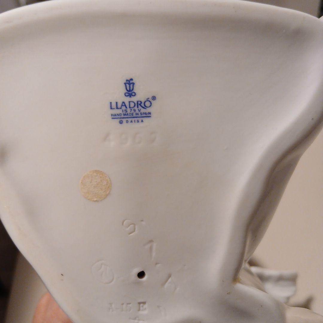 陶器製 天使の置物 ホワイト・グレー