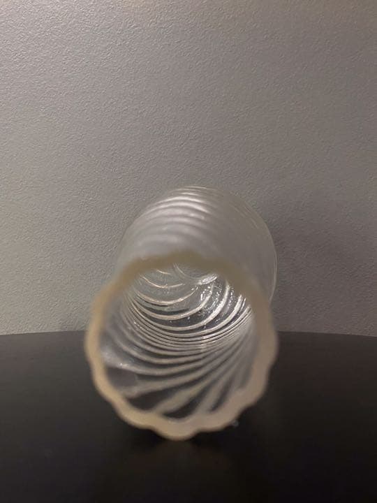 アンティーク ビンテージ ガラス 渦巻 40sシャンデリア フラワーベース