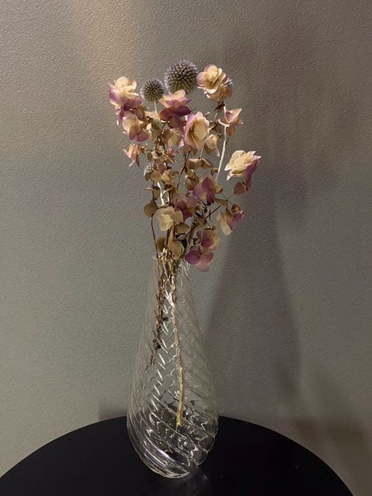 アンティーク ビンテージ ガラス 渦巻 40sシャンデリア フラワーベース