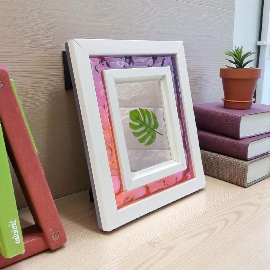 【1211】ウッドレジン　オーシャンアート　フォトフレーム　海レジン　インテリア