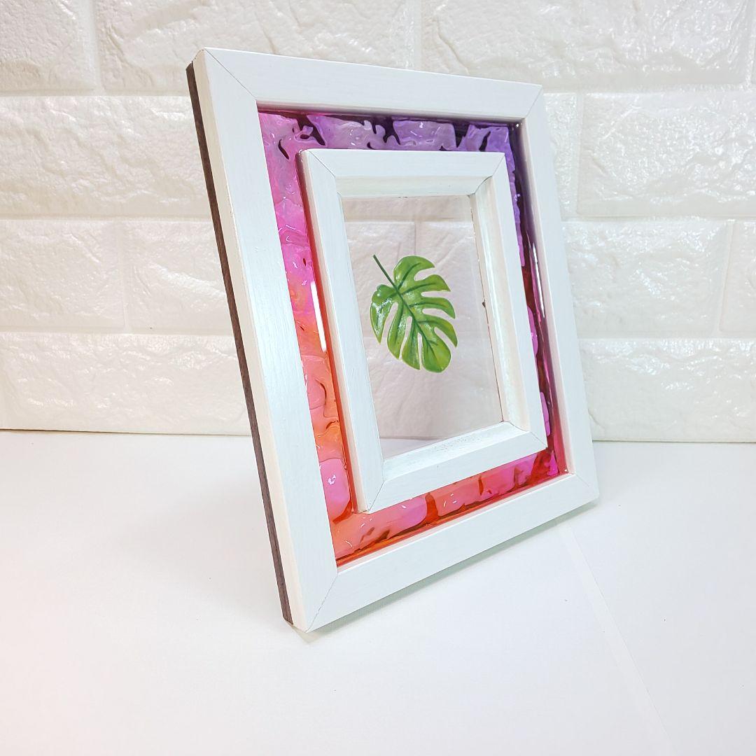 【1211】ウッドレジン　オーシャンアート　フォトフレーム　海レジン　インテリア