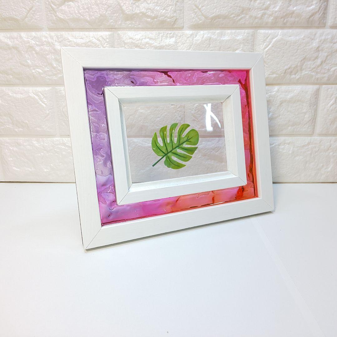 【1211】ウッドレジン　オーシャンアート　フォトフレーム　海レジン　インテリア