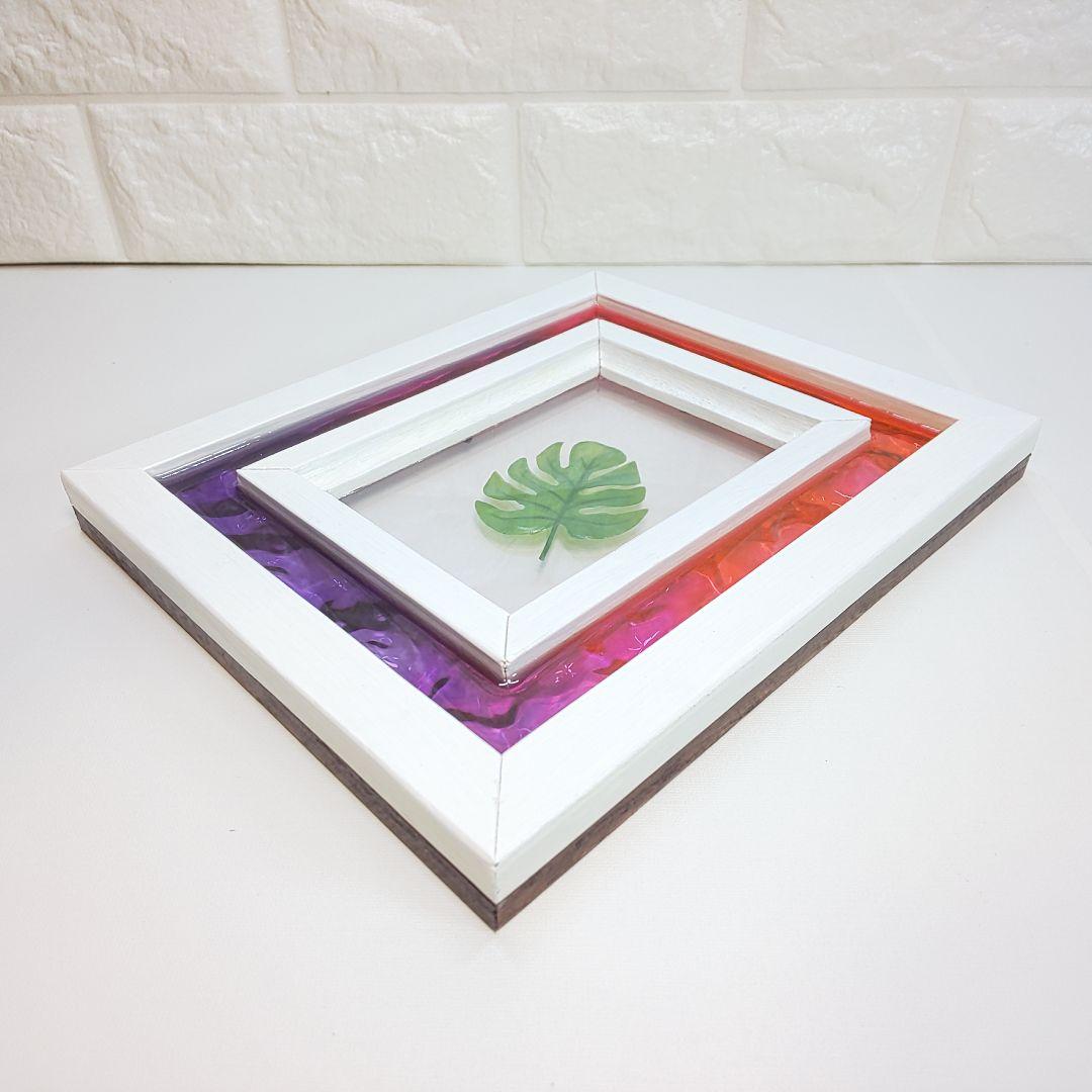 【1211】ウッドレジン　オーシャンアート　フォトフレーム　海レジン　インテリア