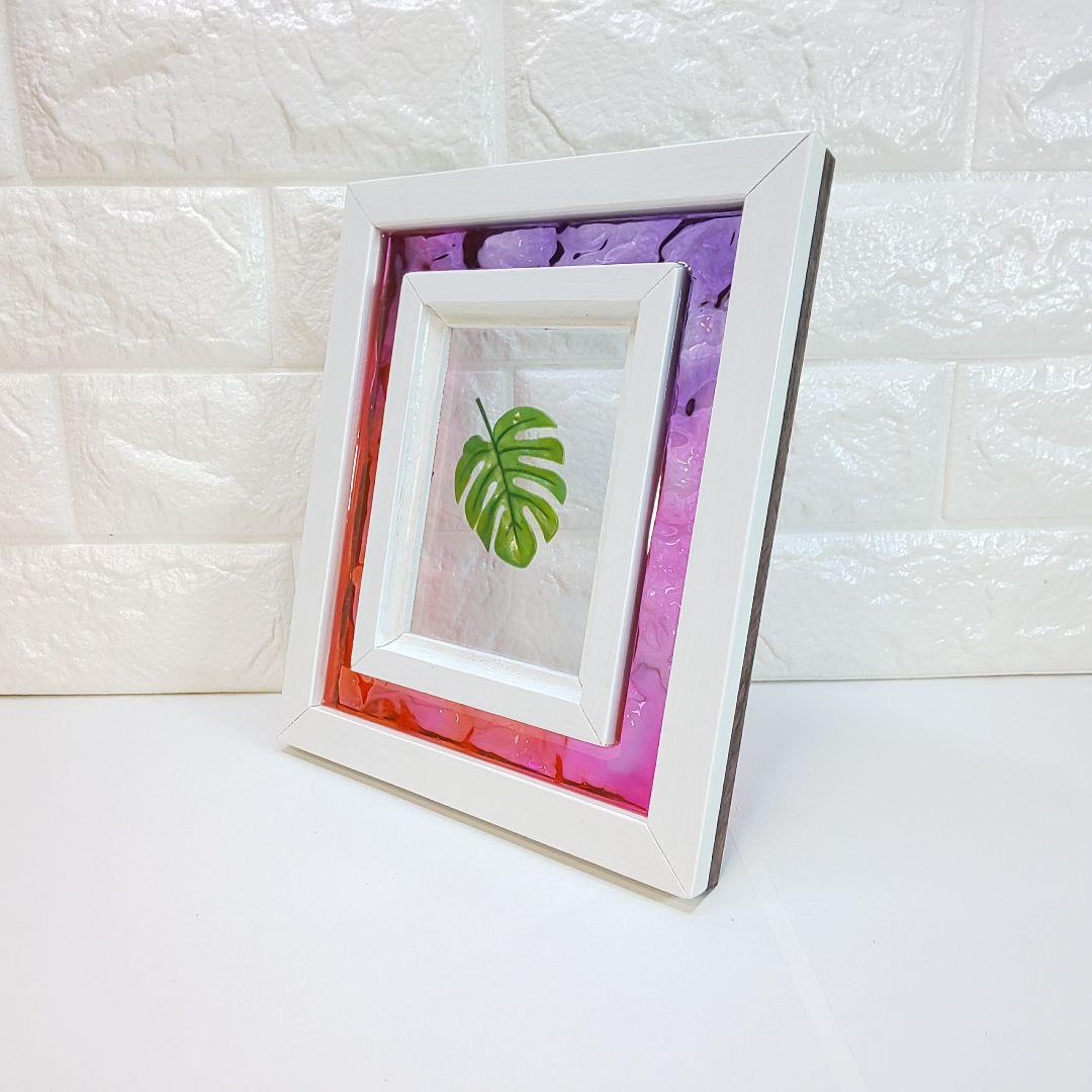 【1211】ウッドレジン　オーシャンアート　フォトフレーム　海レジン　インテリア