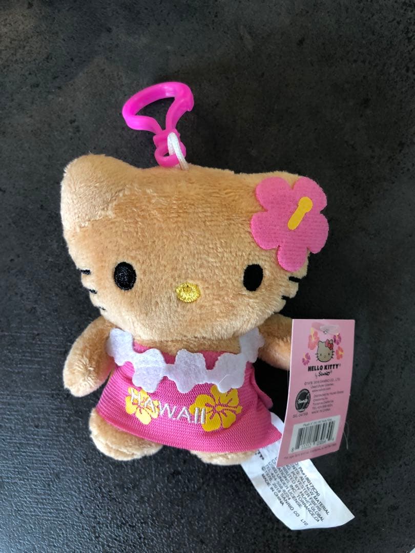 日焼けキティ ガングロキティ ハワイ ストラップ キーホルダー キティ