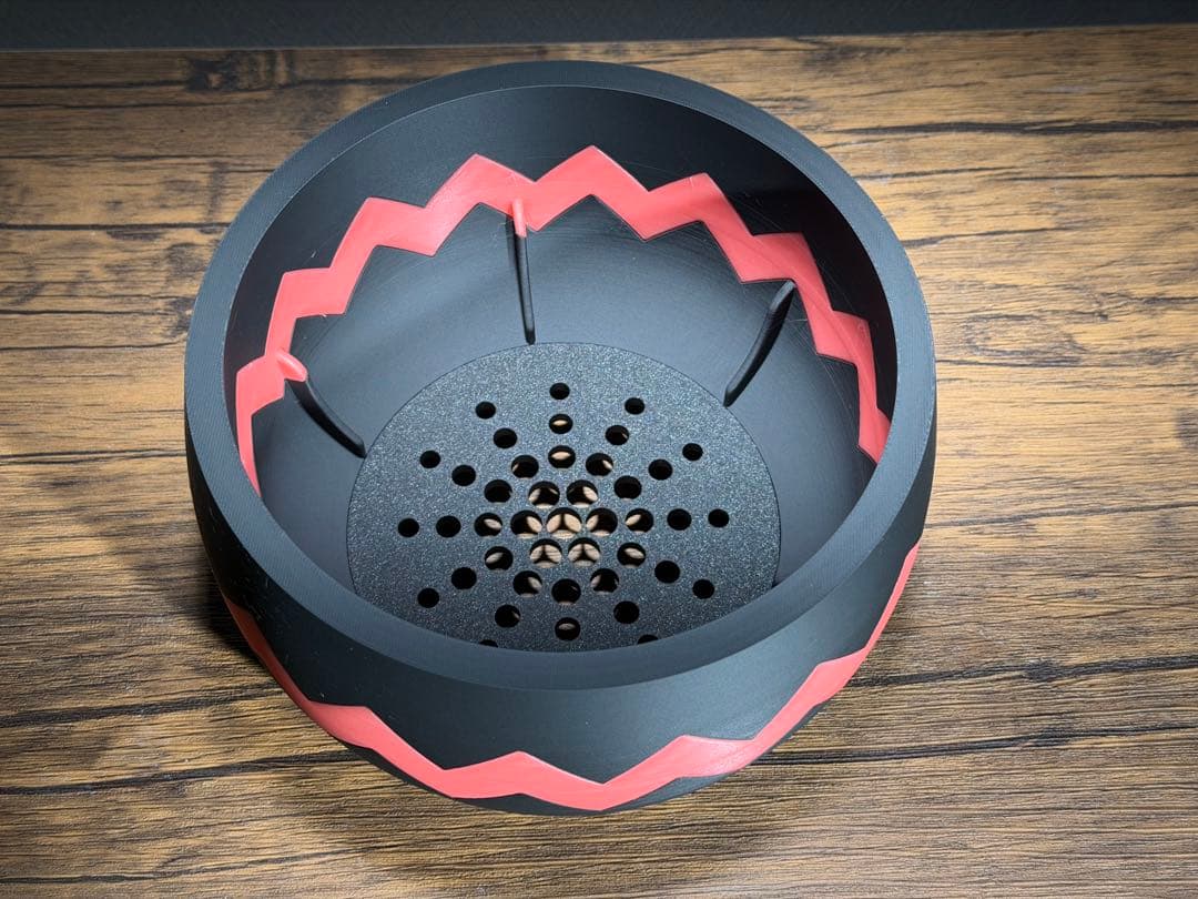 蓄光】TKS POT グローレッド 6号浅鉢 3Dプリンター鉢 - メルカリ