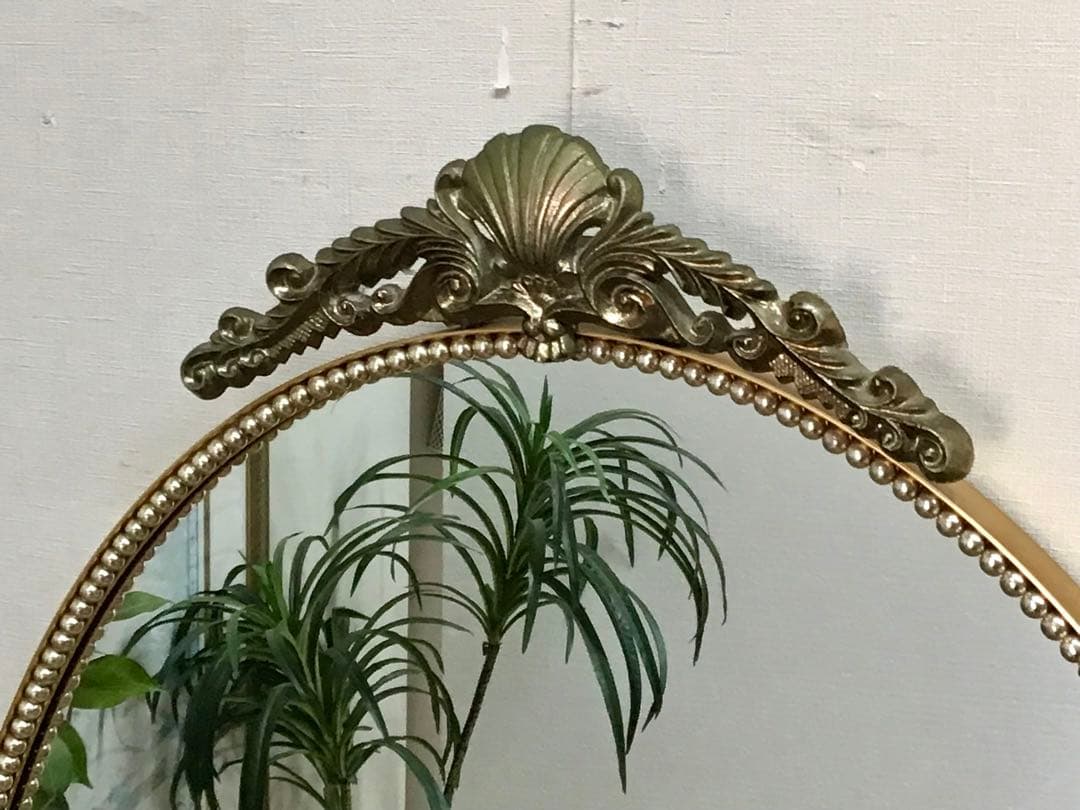 管255☆イタリア製☆アンティーク調☆クラシックミラー☆壁掛けミラー