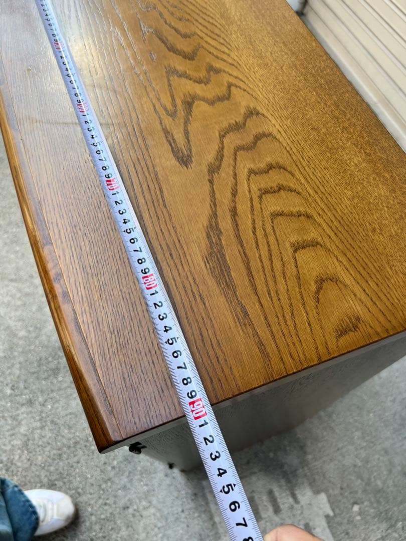 A745♠️アンティーク木製サイドボード リビングボード 飾り棚