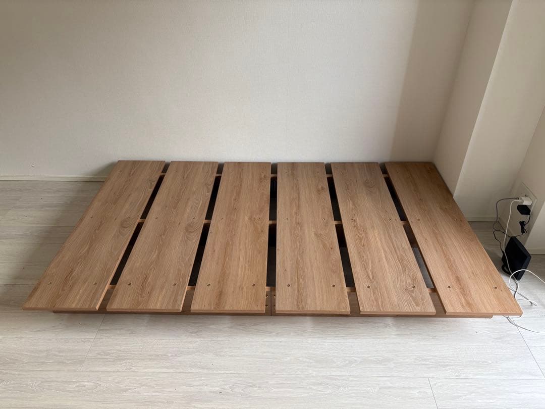 ※送料込　すのこベッドシングル兼セミダブル【都内引取可能】【マットレス付属可能】