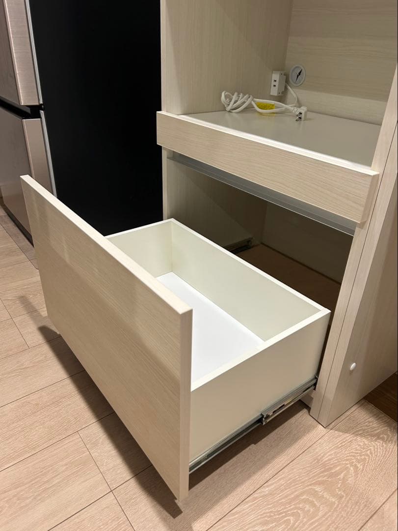 国産家具 キッチン収納・食器棚(ホワイト)※愛知県内直接お渡し