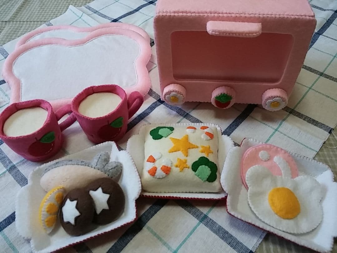 フェルトままごと トースターセット