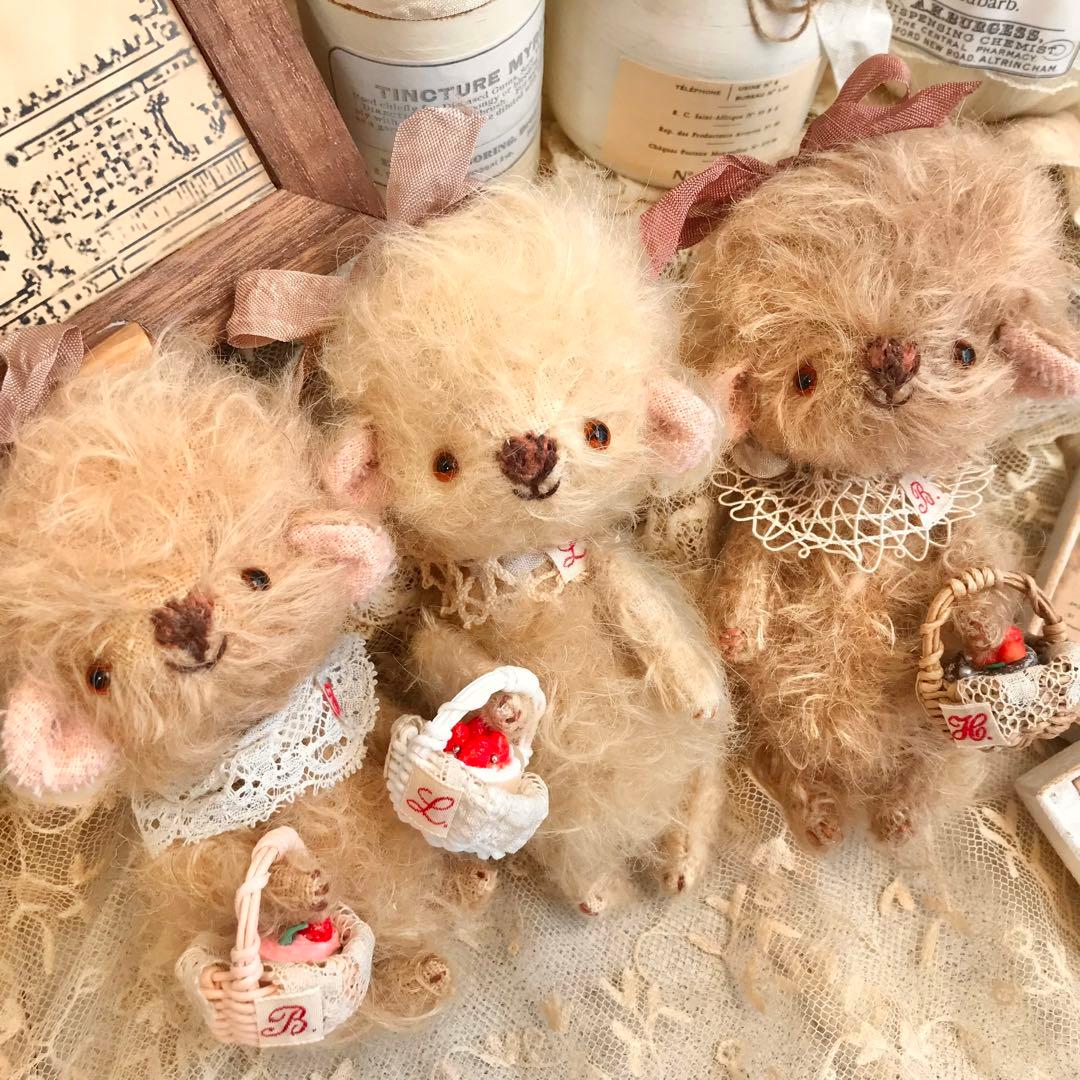 キノコと羊 海外作家様 アーティストベア 部屋飾り ヴィンテージトイ