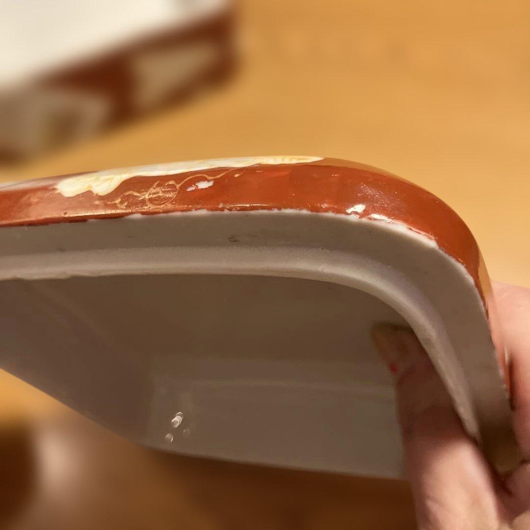 時代物 九谷焼 金襴手 百人一首カルタ紋様4段重箱 - メルカリ