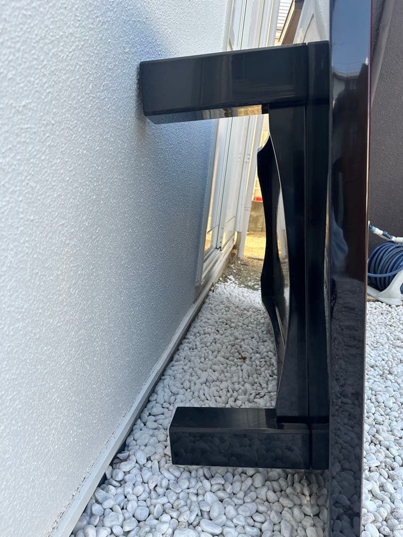 岡　(美品)輪島塗　平卓　テーブル　ブラウン 六角形模様の座卓