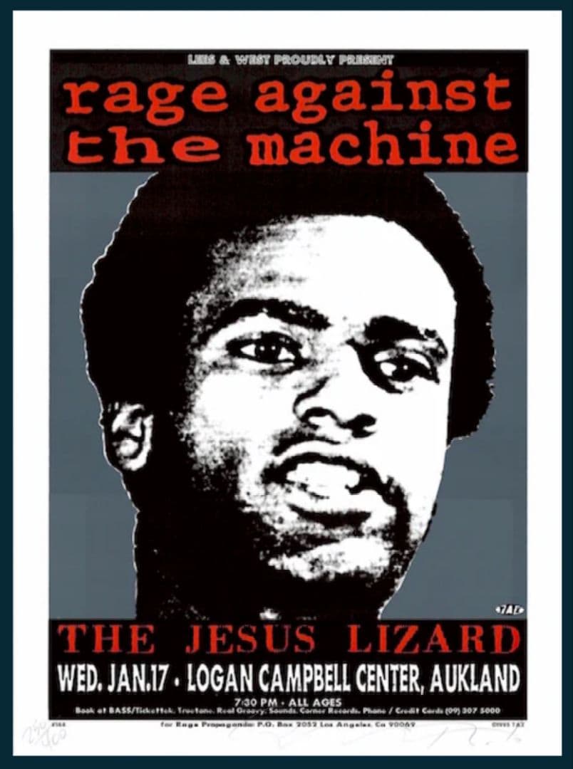 額付 Rage Against The Machine レイジ ポスター taz - メルカリ