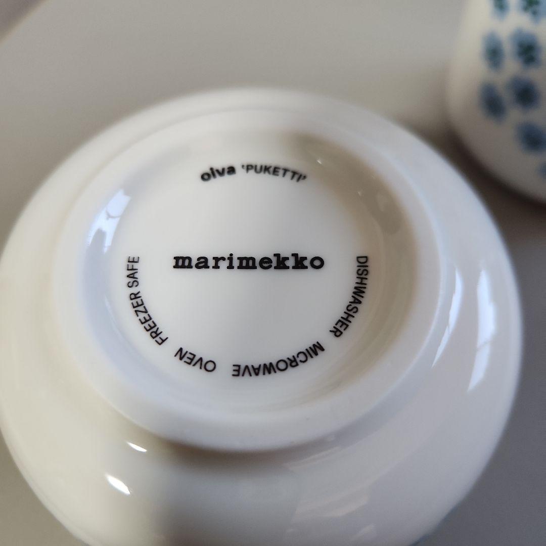 廃盤レア】マリメッコ プケッティ 水色 マグカップ ボウル 2 点セット