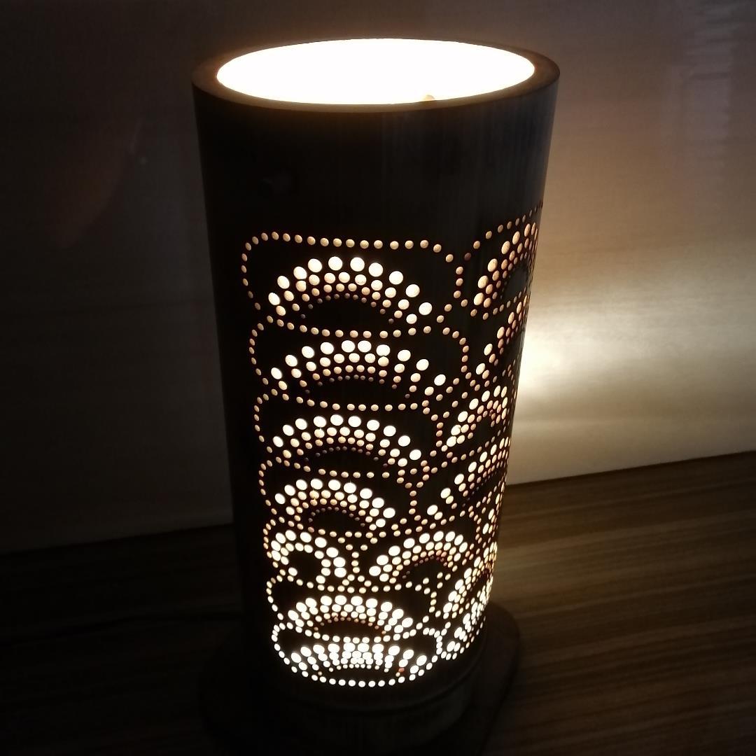 癒し灯火　竹行灯　No23185