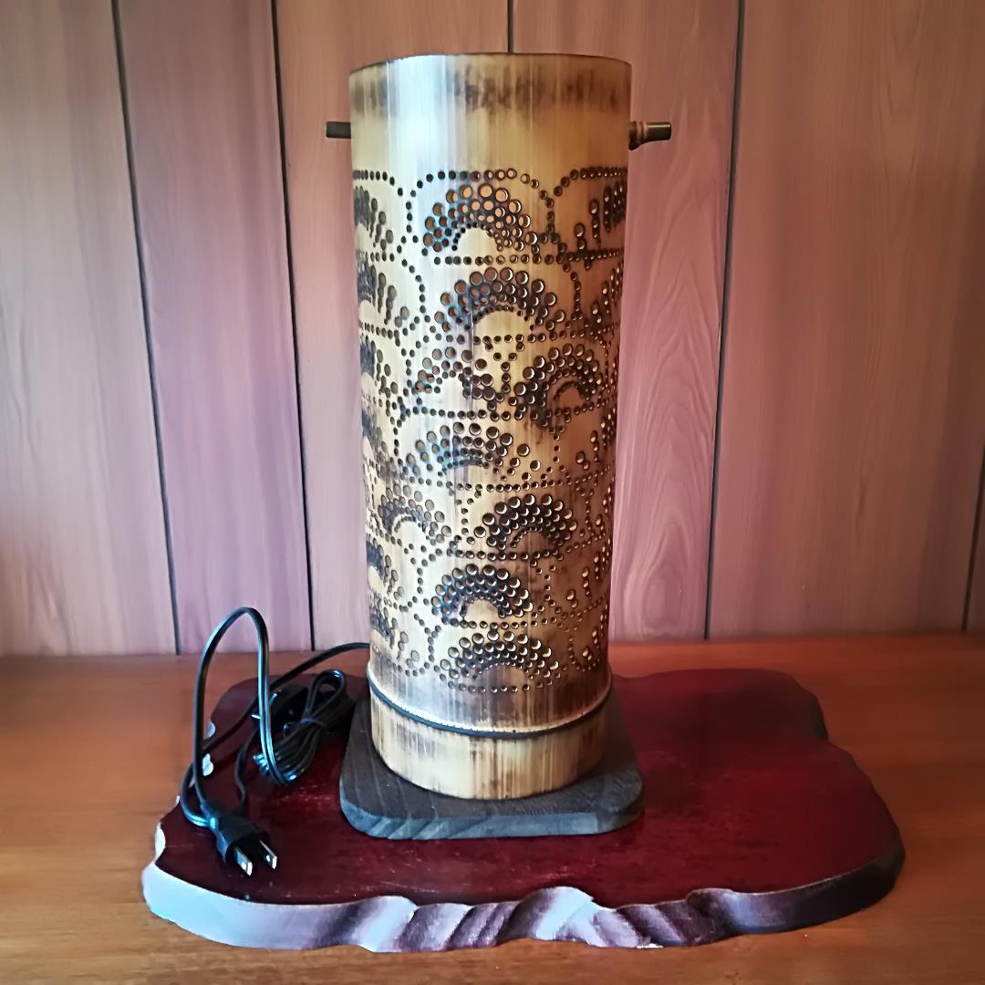 癒し灯火　竹行灯　No23185