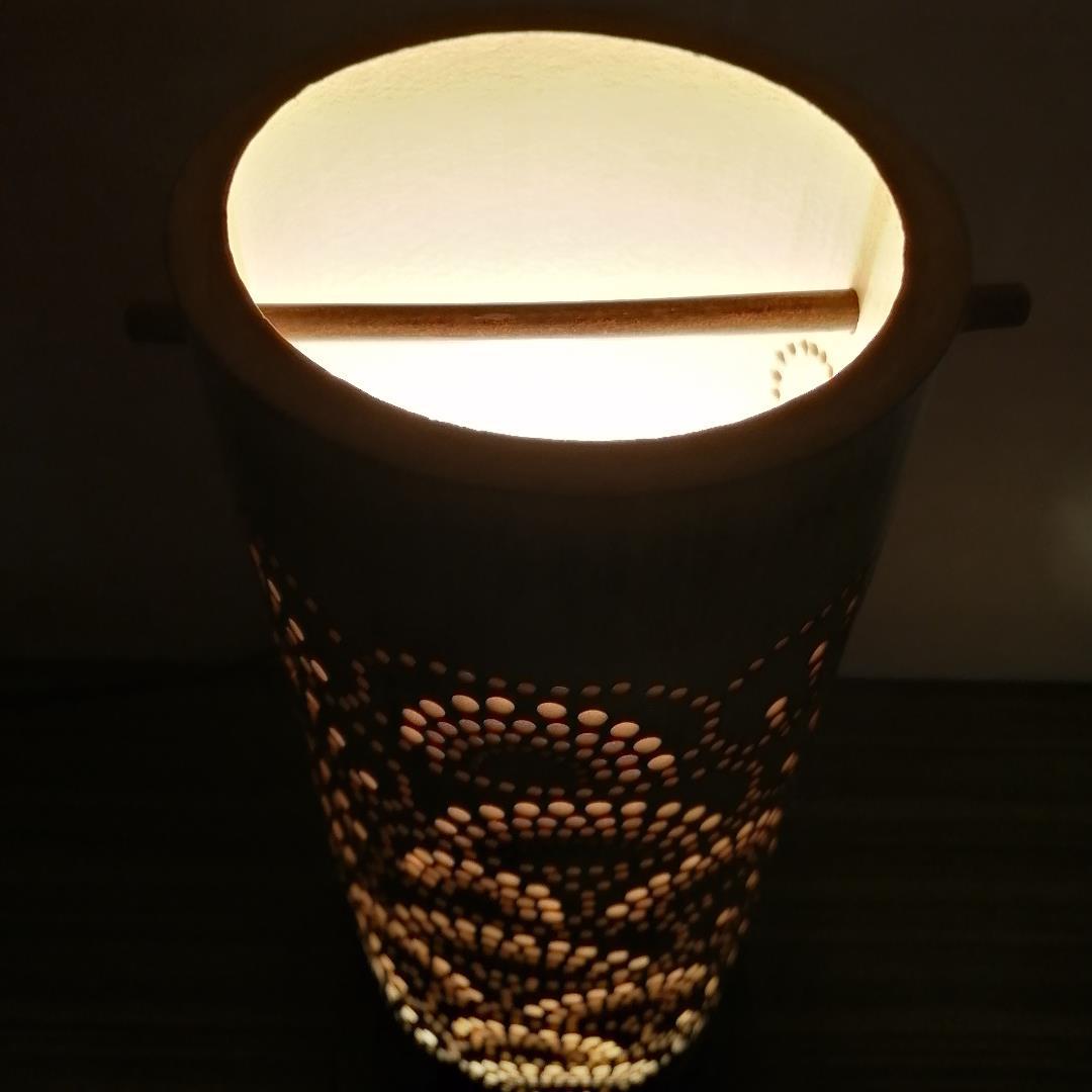 癒し灯火　竹行灯　No23185