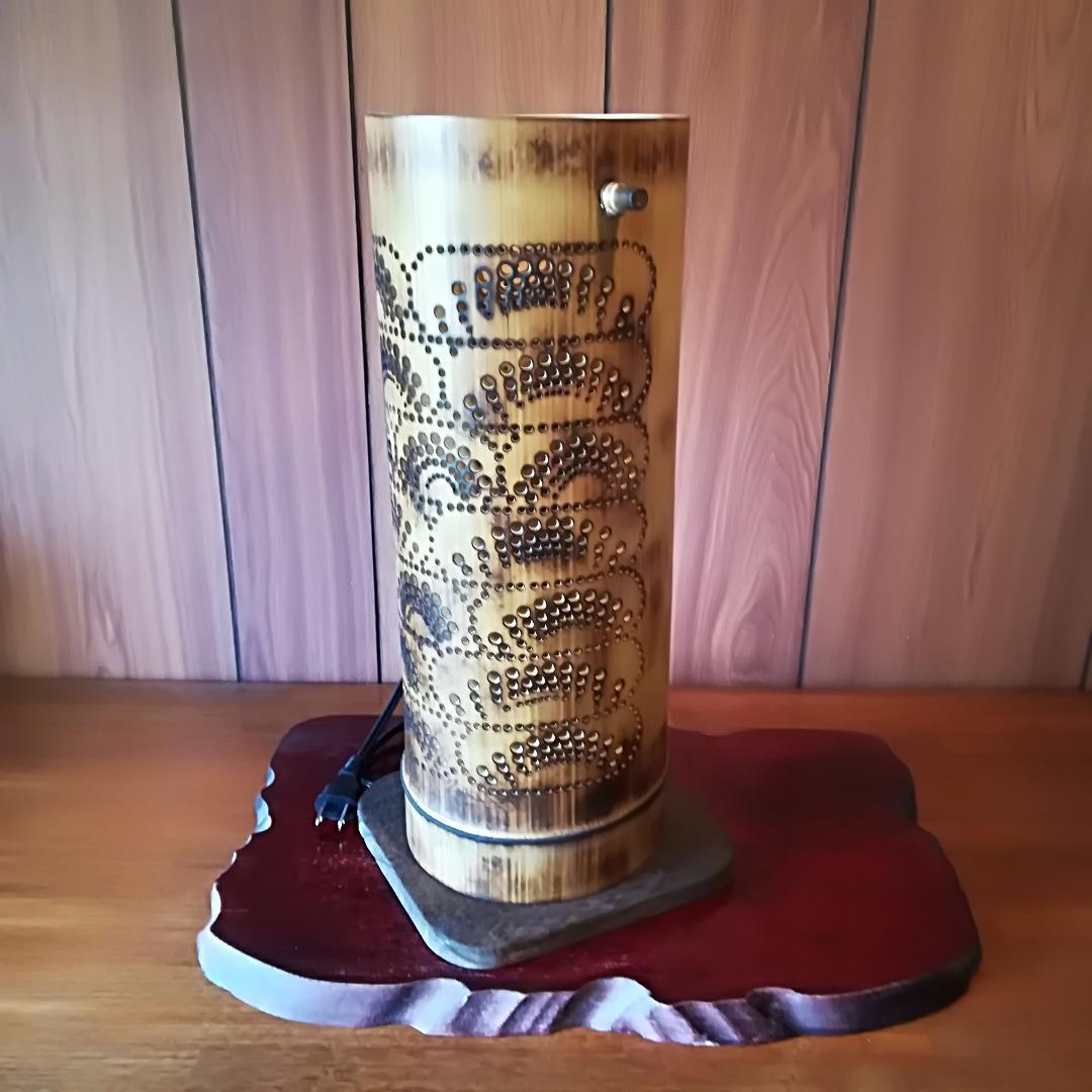 癒し灯火　竹行灯　No23185