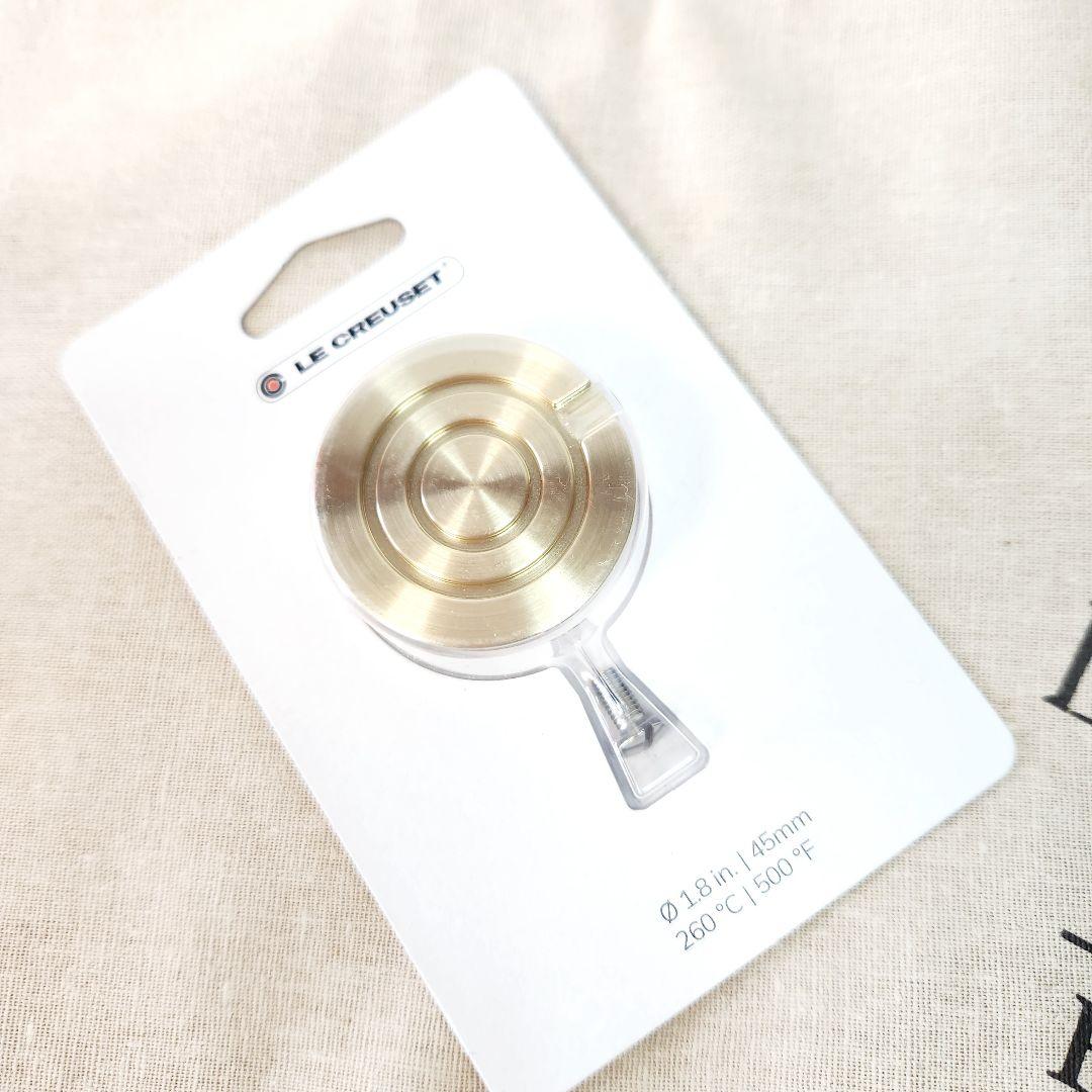 【一番手いいね様】ルクルーゼ 100周年 ツマミ ライト ゴールド 海外