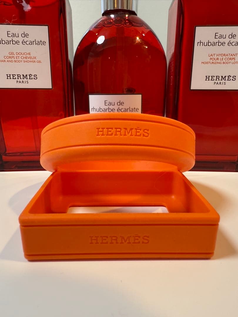 【新品】HERMES オー ドゥ ルバーブ エルカラット　バスアメティ5点セット
