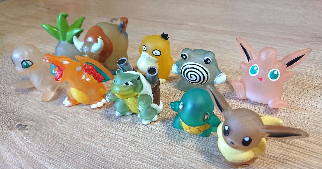 レア】ポケモンキッズ 初代 1996〜1997 クリア ソフビ 指人形 - メルカリ