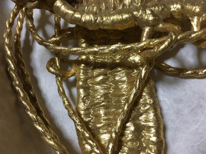 本純金箔の草鞋 (わらじ)