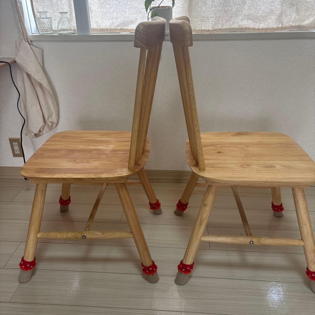 ナチュラルウッド　ウィンザーチェア2脚セット