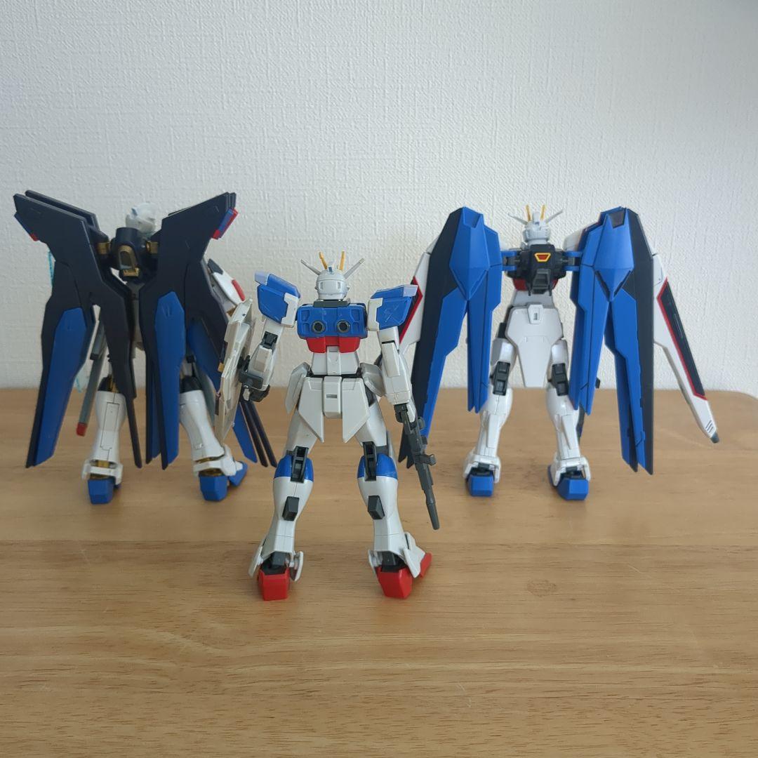 ジャンク】HGガンプラ 3体セット(インパルス・フリーダム・ストライク