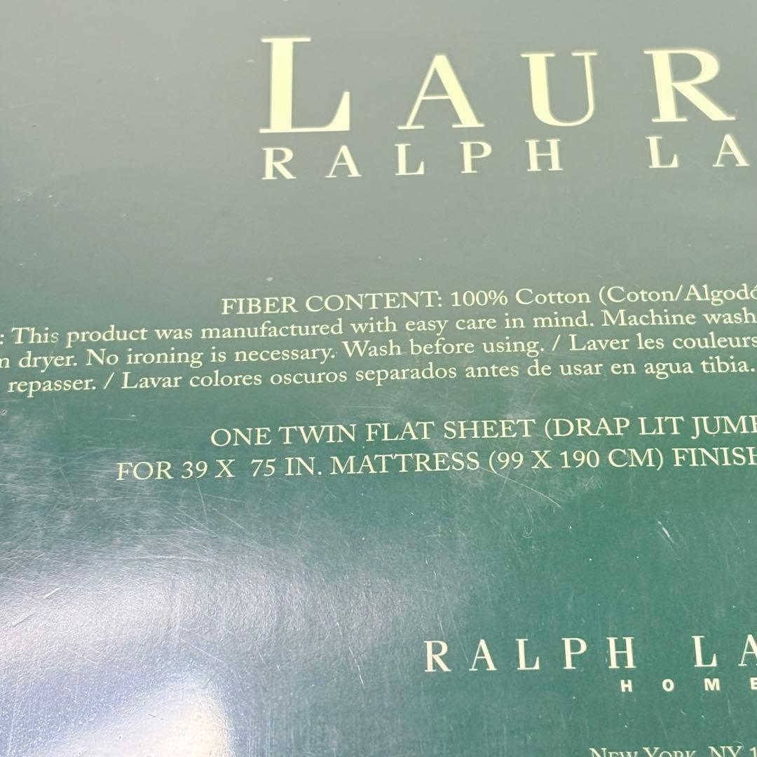 Ralph Lauren ワンツインフラットシーツ 花柄 レッド　USA製
