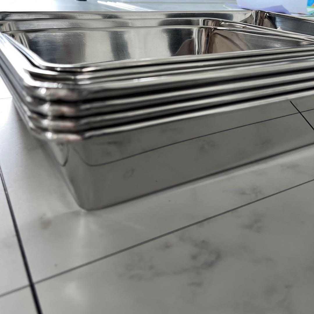 ステンレス製 深型組バット 業務用　まとめ売り