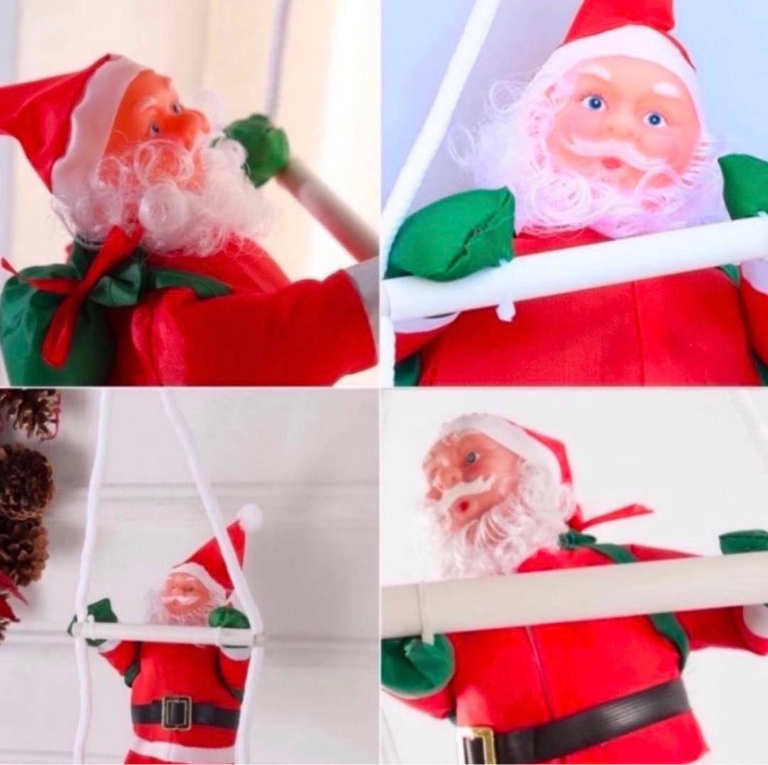 ⭕️クリスマス サンタ シンプル ツリー はしごのぼり サンタクロース Xmas