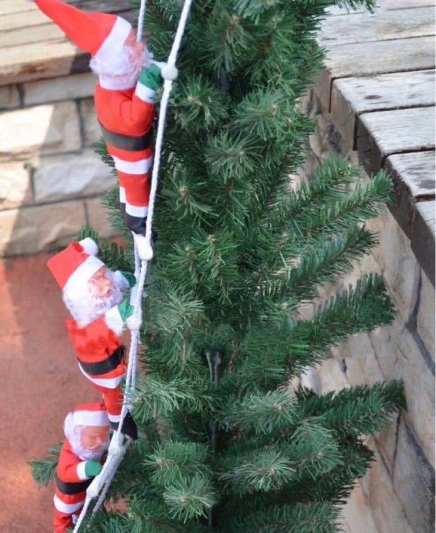 ⭕️クリスマス サンタ シンプル ツリー はしごのぼり サンタクロース Xmas