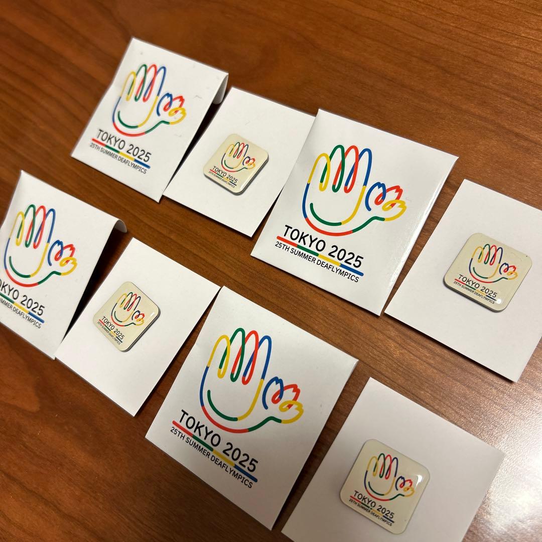 東京デフリンピック 2025 ピンバッジ4個セット - メルカリ