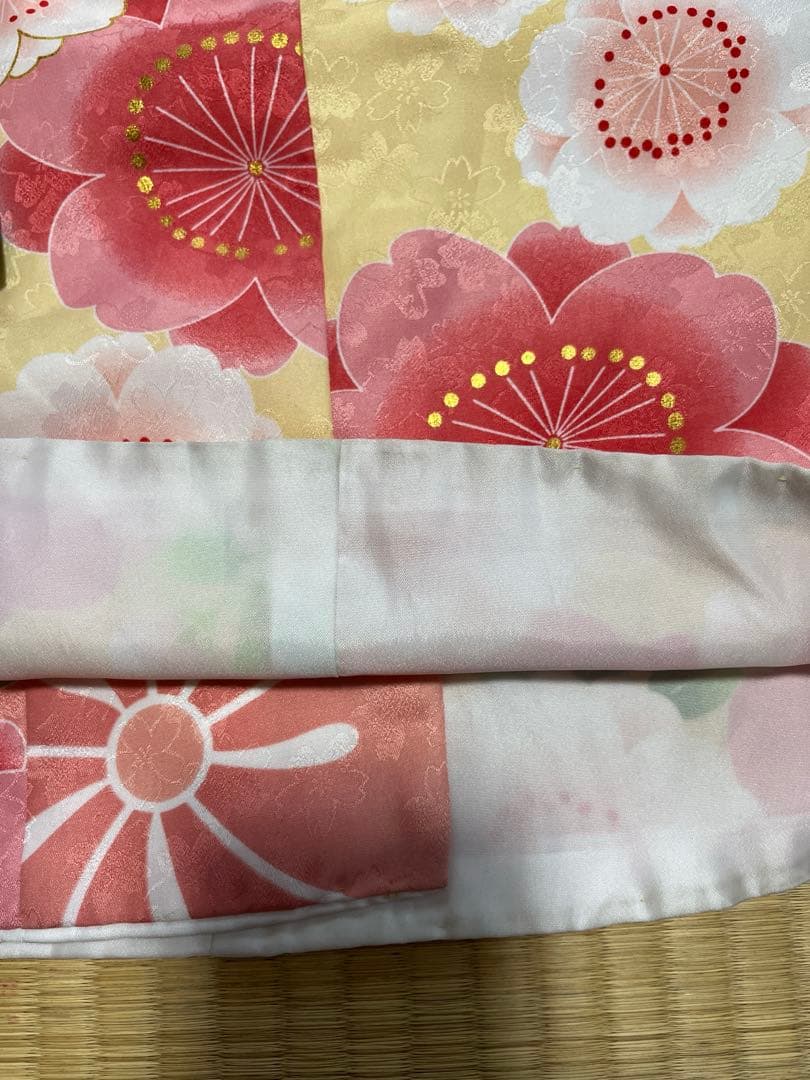 七五三 3歳　着物セット ピンク 花柄　花ひめ