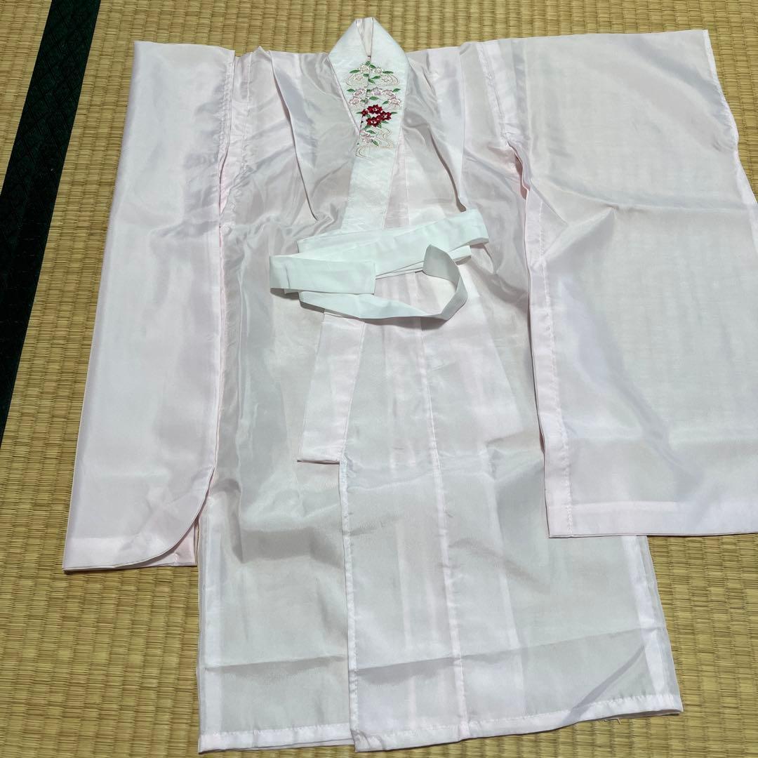 七五三 3歳　着物セット ピンク 花柄　花ひめ