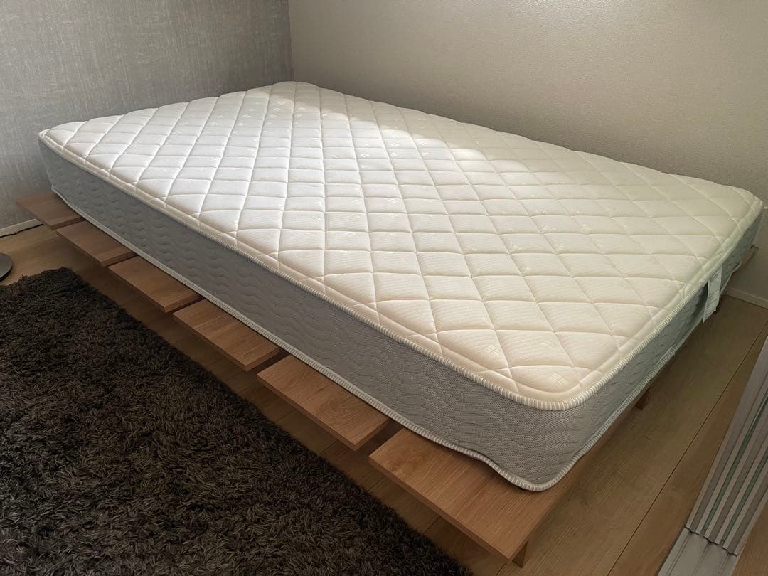 セミダブル ベッドフレーム ナチュラル 140x200cm