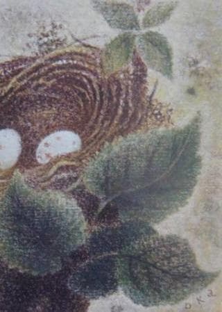 岡鹿之助、【巣】、希少な額装用画集より、美品、日本人画家、新品額装付