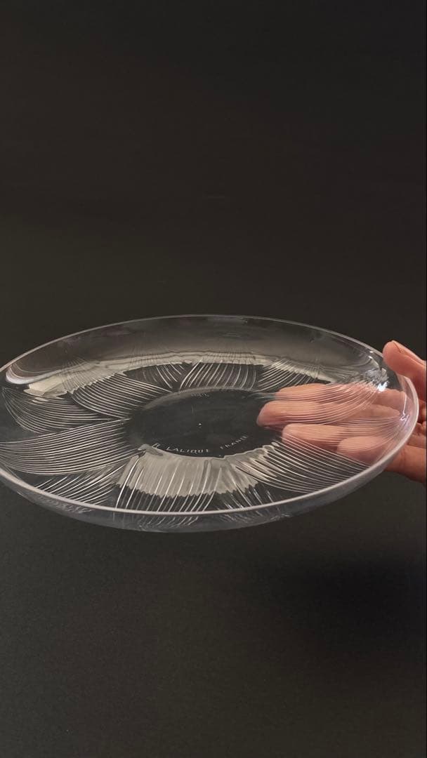 ルネ・ラリック　ロータス LOTUS 皿 , Rene-Lalique 1923