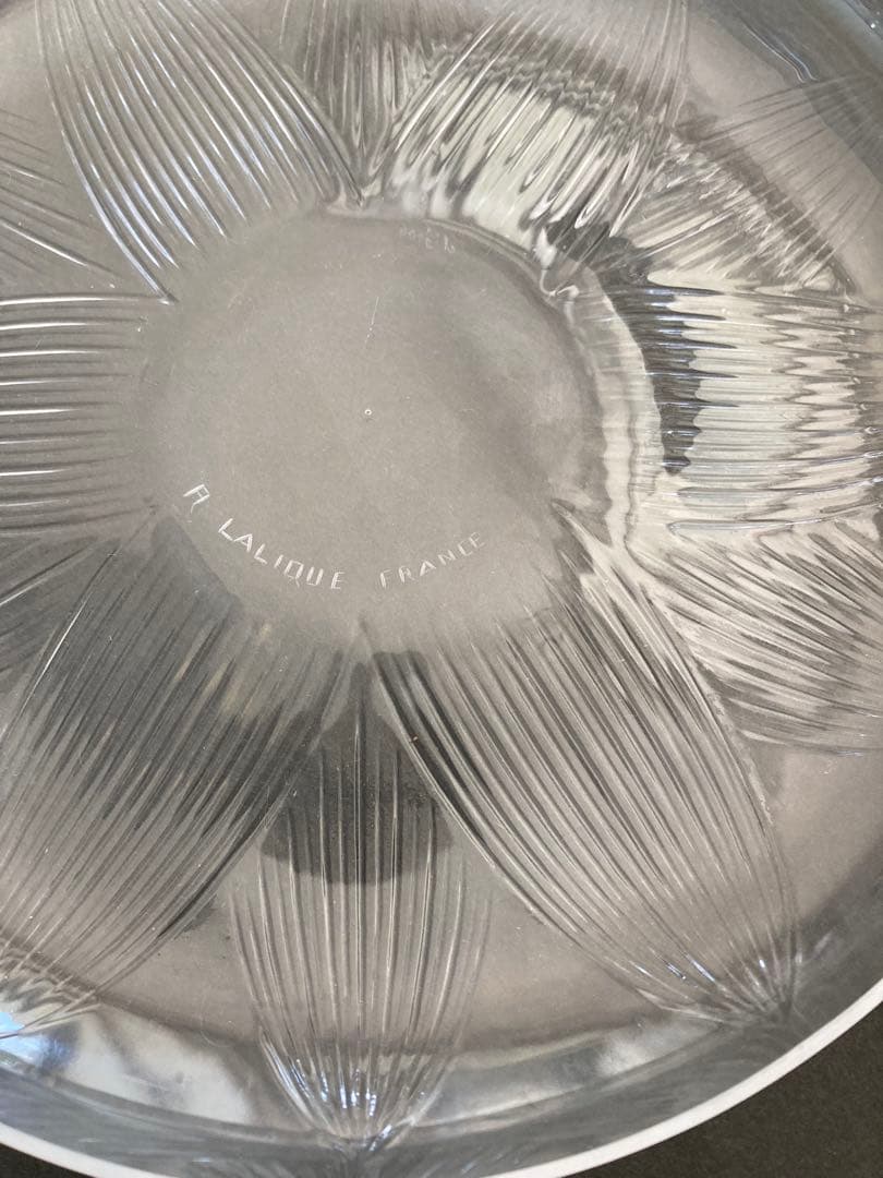 ルネ・ラリック　ロータス LOTUS 皿 , Rene-Lalique 1923