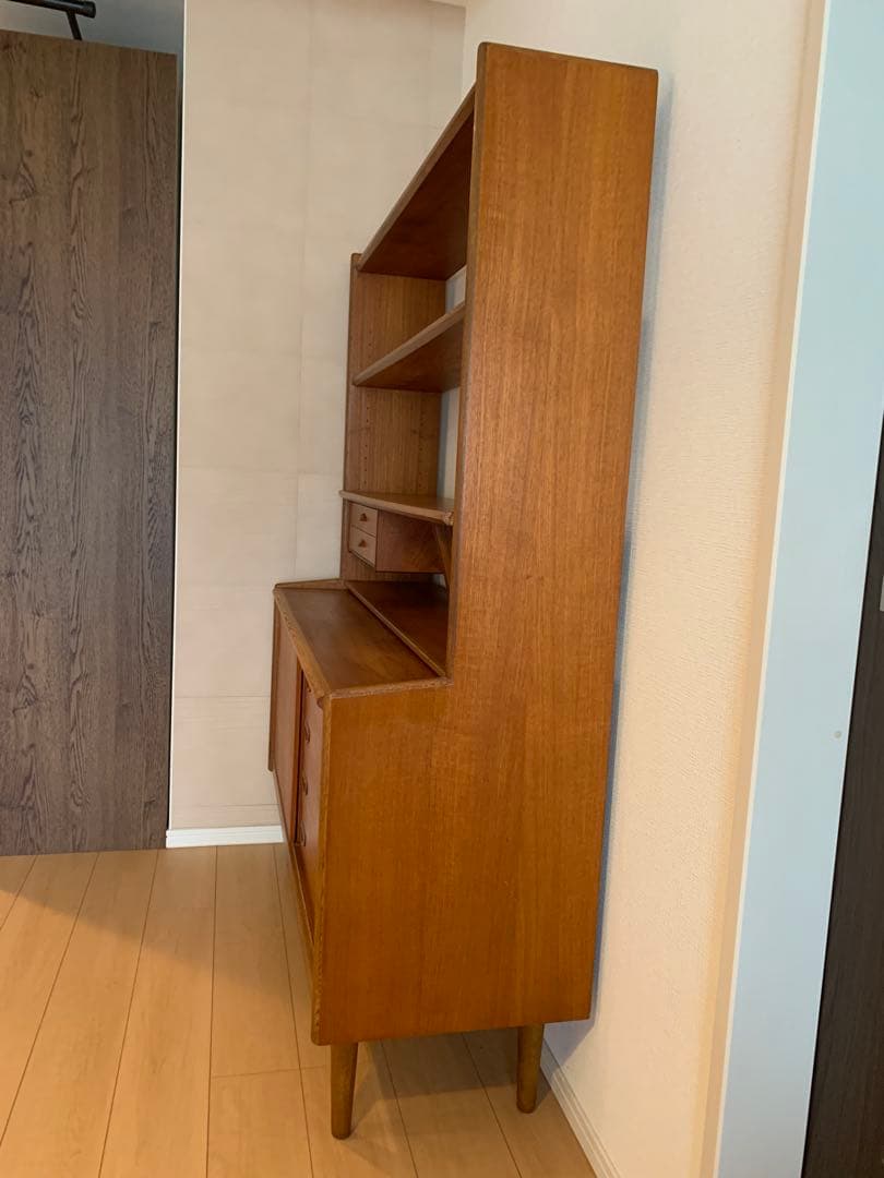 【ytx】オープンシェルフ　北欧ビンテージ　チーク　オーク コンビ